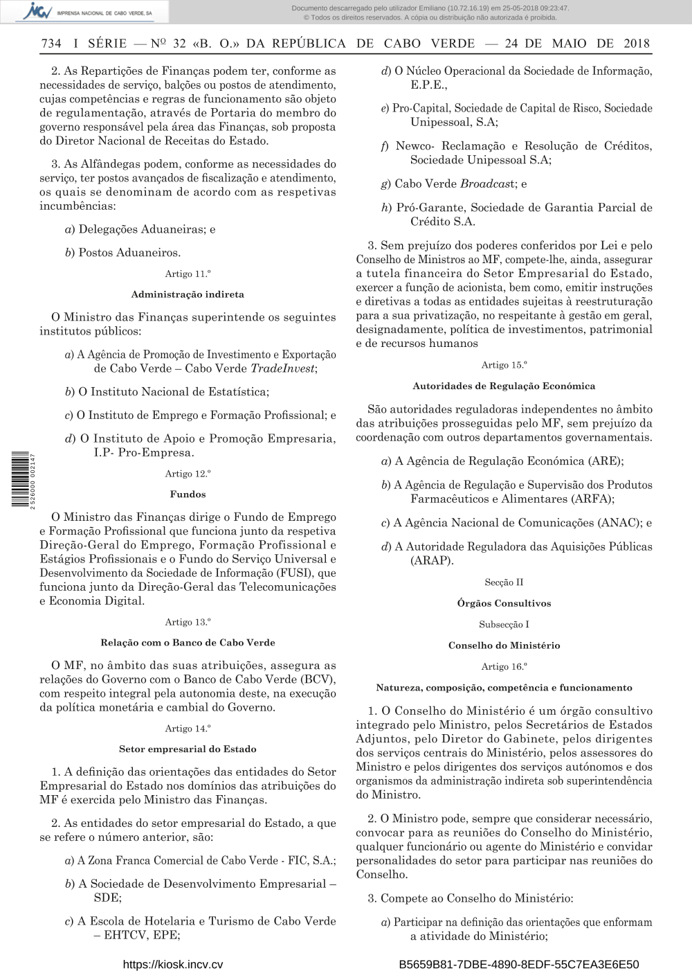 Legislação - Direção Nacional das Receitas de Estado - Ministério